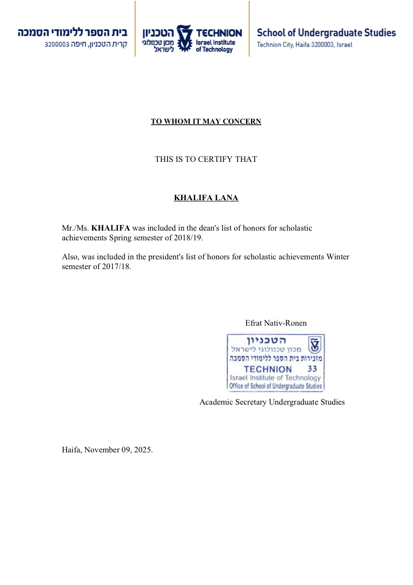 Record of Excellence